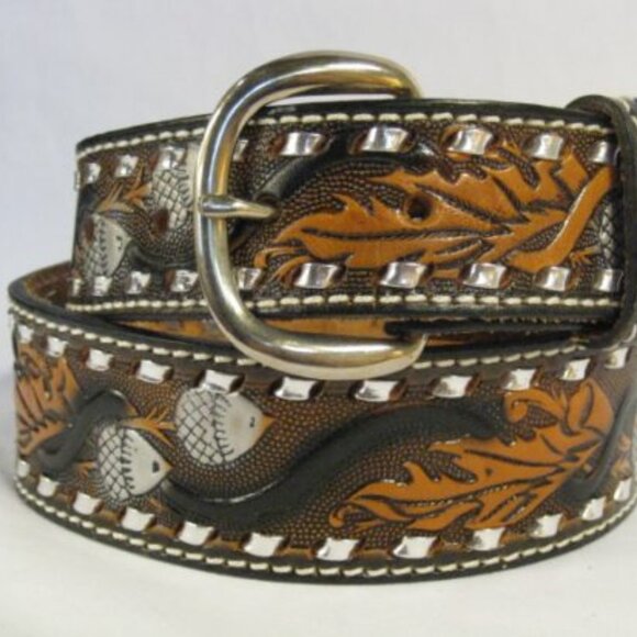 Brushy Creek Accessories - Pick 3 for $20 sale - Brushy Creek Acorn/Oak leaf belt 38"